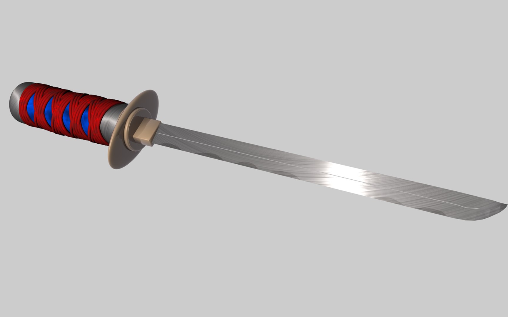 ninja sword 3d model