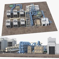 Industrial HVAC Plant Rooftop