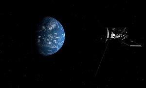 satellit mit 3d c4d