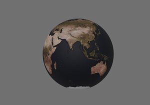 3D earth planet world model