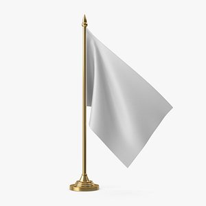 Table Flag - White