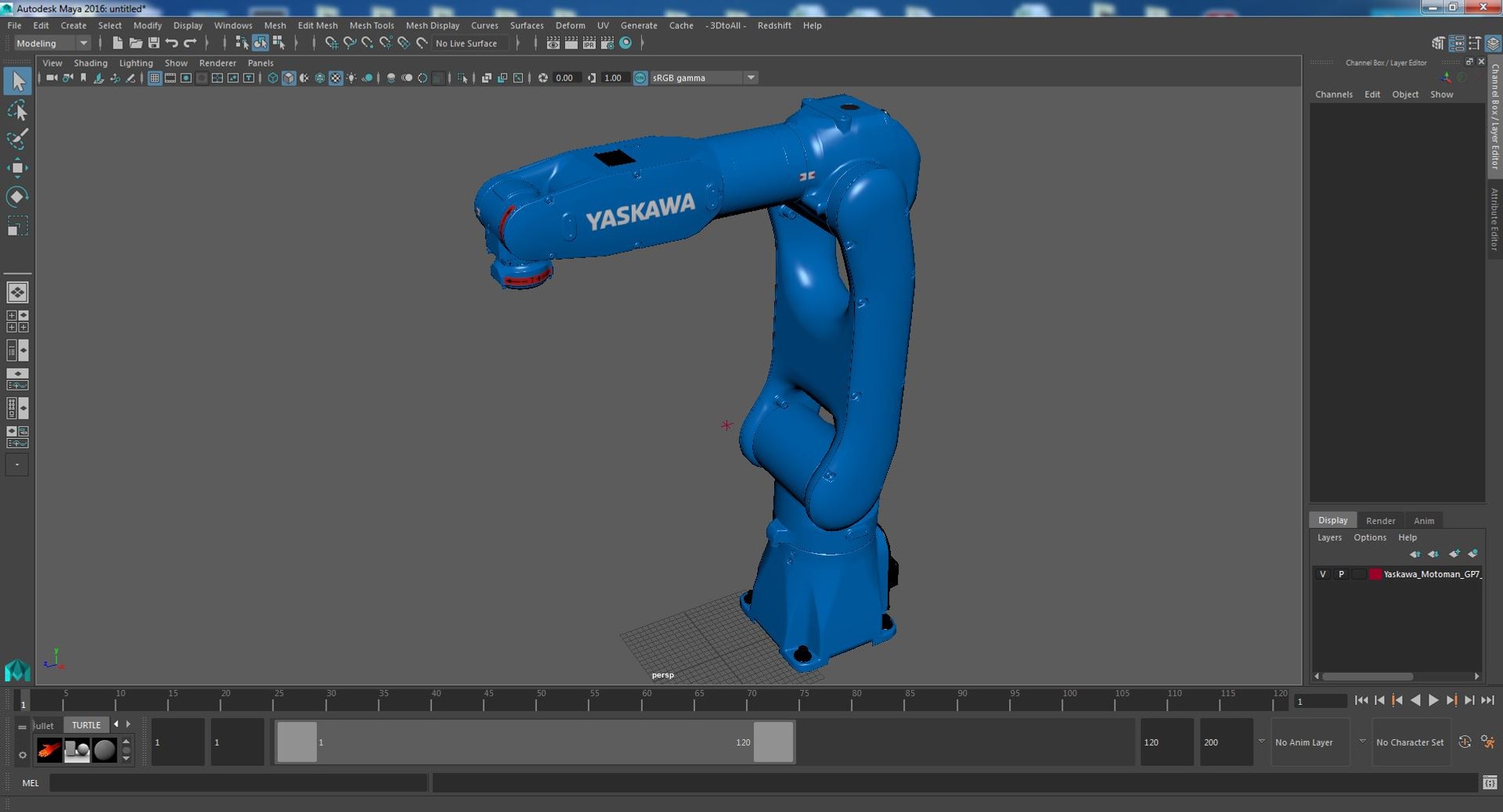 3D Yaskawa Motoman GP7 Smart Series Robot https://p.turbosquid.com/ts-thumb/7B/do2Jnc/zD/yaskawamotomangp7smartseriesrobot3dsmodel024/jpg/1648805165/1920x1080/fit_q87/95b31c3b62902e3aa633df249cf406890d4be72b/yaskawamotomangp7smartseriesrobot3dsmodel024.jpg