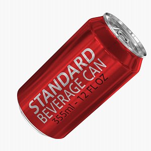 3d model standard 355ml 12oz beverage