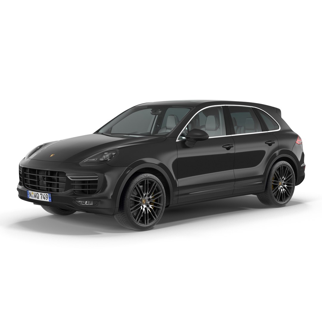Porsche Cayenne Turbo S 2015 Rigged 3D model preview