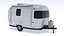 3D model Airstream Travel Trailer Rigged