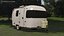 3D model Airstream Travel Trailer Rigged