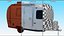 3D model Airstream Travel Trailer Rigged