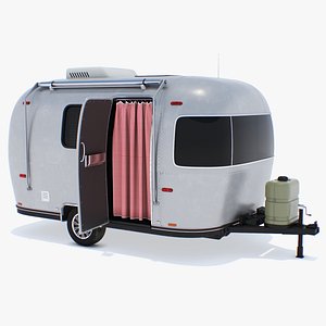 3D model Airstream Travel Trailer Rigged