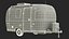 3D model Airstream Travel Trailer Rigged