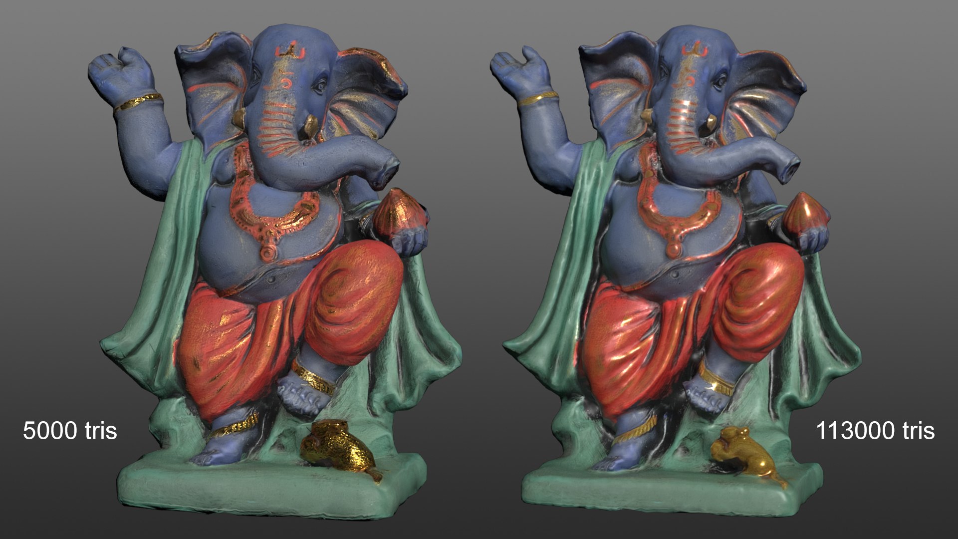 3D model Ganesha - Elephant God https://p.turbosquid.com/ts-thumb/7B/i3bG9J/YQ/model_comparison/jpg/1629896902/1920x1080/fit_q87/1cf768fb44aa17388c4fc8174264614cd2b2e55d/model_comparison.jpg