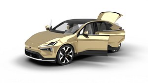 Polestar 4 2024 3d model 3D model