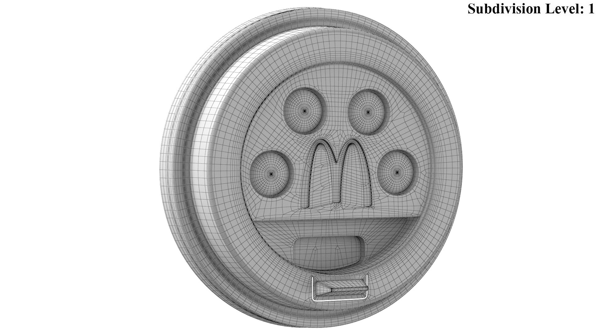 3D Detailed Mc Cup Lid TurboSquid 2005445