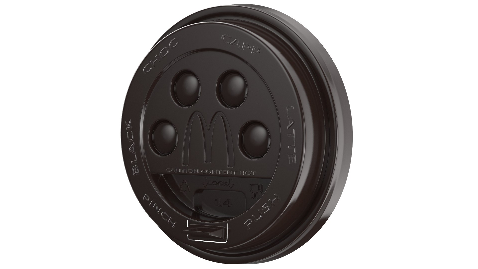 3D Detailed Mc Cup Lid TurboSquid 2005445
