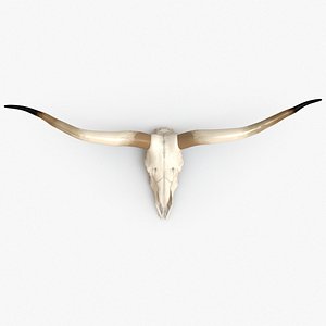 skull horns 3d max