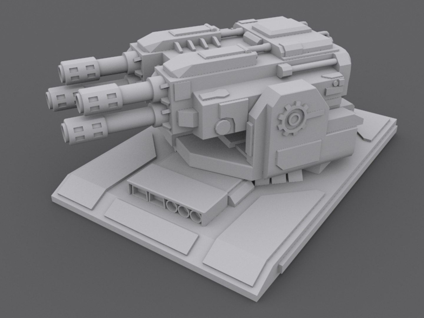 3d laserturret turret model