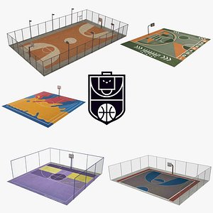 basketball court  collection 3D