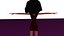 free low poly woman in dress 35