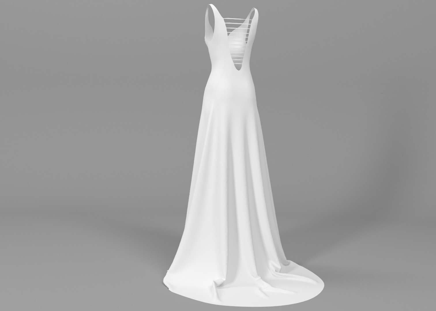 Wedding Dress 3D Model - TurboSquid 1420119