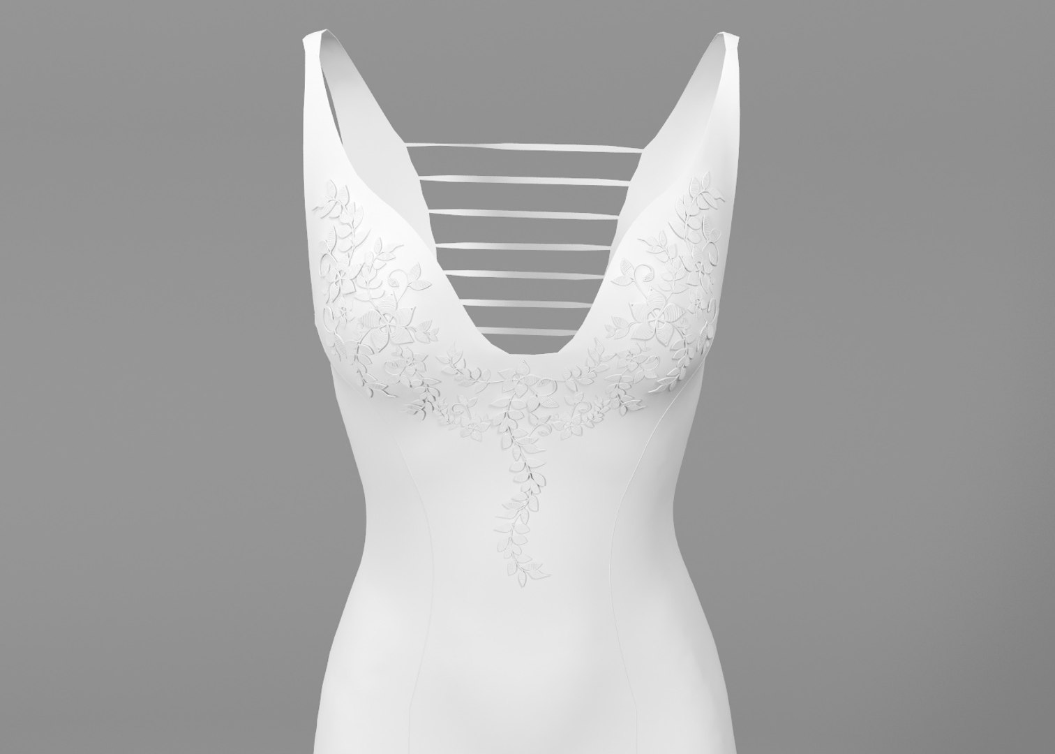 Wedding Dress 3D Model - TurboSquid 1420119