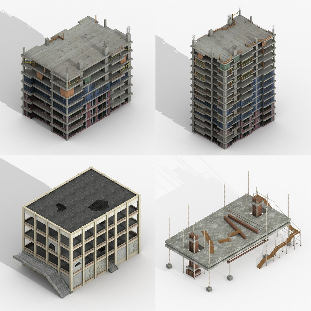 3D Construction Buildings - TurboSquid 1345114