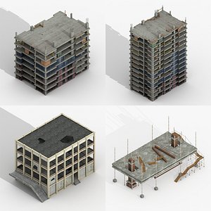 3D construction buildings
