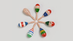 Maracas Pack - Low Poly 3D