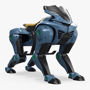 Rideable Robotic Horse Vehicle Light Blue