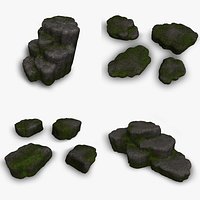 Cave Platform 1 - 4 Combo - Moss 1