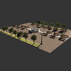 3D Dolphin Park model