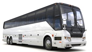 tourist bus prevost h3-45 3D model