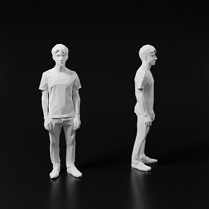 3D Lowpoly Person 7