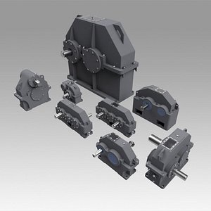 3D gearbox gear model