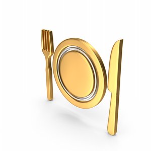 3D Dinner Plate Symbol model