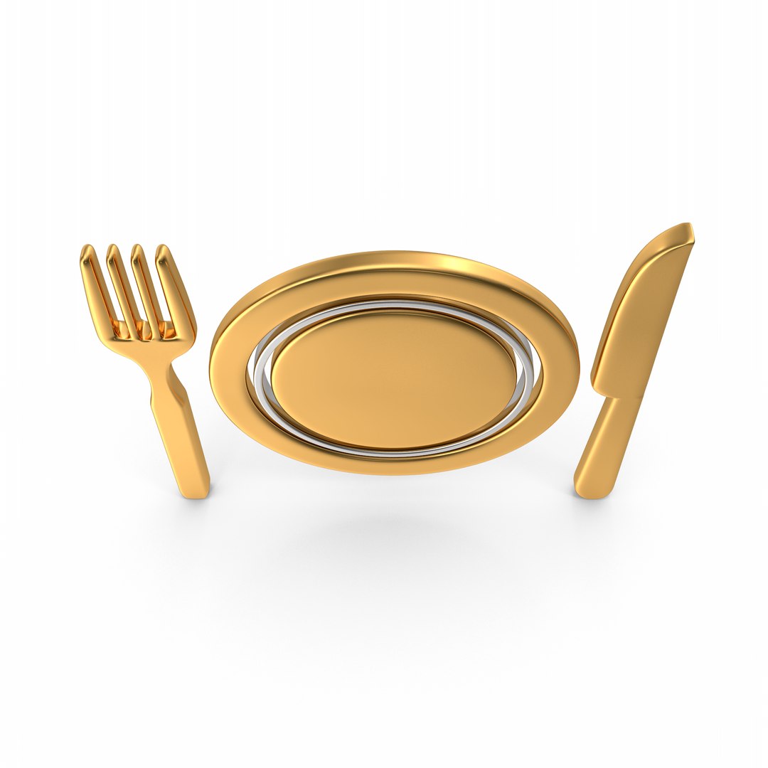 3D Dinner Plate Symbol Model - TurboSquid 2316598