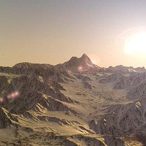 Snow Mountain Range Terrain 22 Landscape