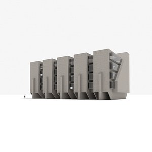 Brutalist Building 21 3D