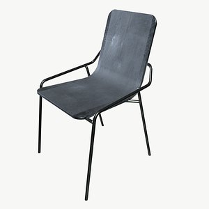 3D model Metal Arm Chair