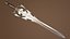 Espada de fantasía antigua - Modelo PBR low-poly