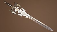 Antique Fantasy Sword - PBR low-poly Model