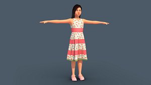 3D Young Girl