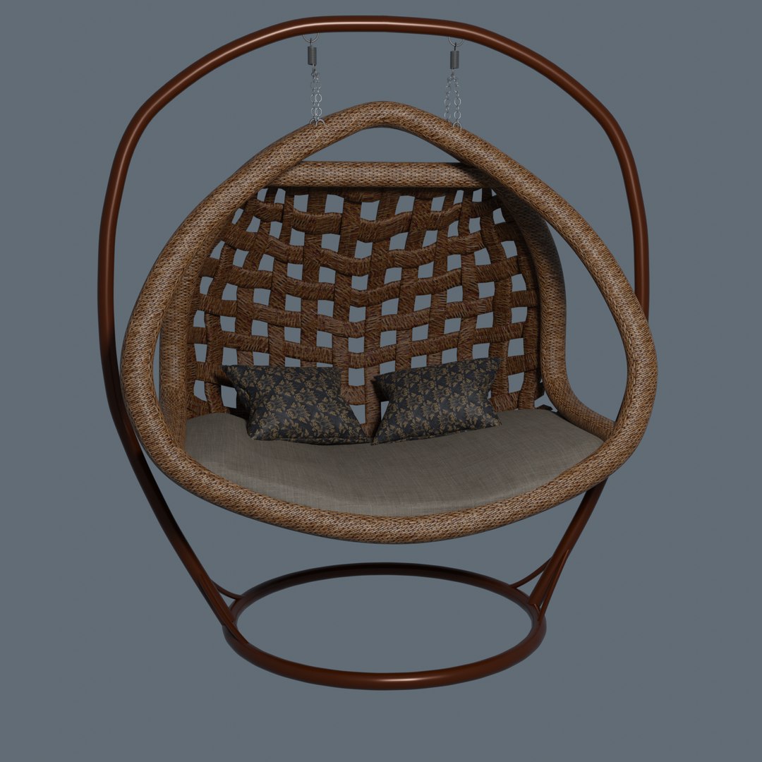 Hanging Chair Louis Vuitton Cocoon 3D model・Download 3D models