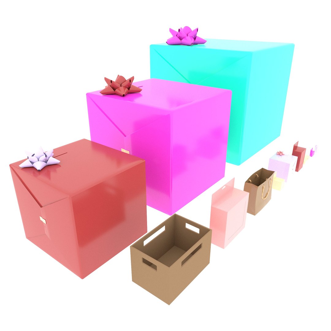 Boxes 3D Model - TurboSquid 2197507