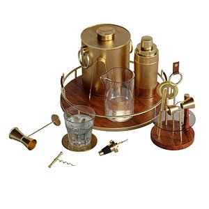 Bar accsesuares gold set 1