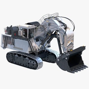 3D Excavator LIEBHERR R996 model