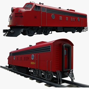 locomotive sooline 3D model