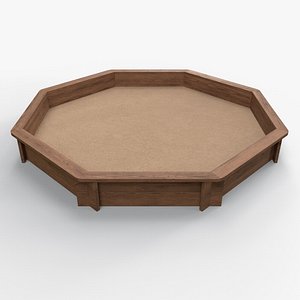 PBR Outdoor Wooden Sandbox Octagon D
