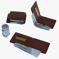 Dominican 2000 Pesos Wallet Money Purse