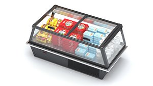 3D Refrigerated Display Case