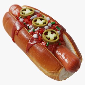Realistic Hotdog Mexican hot dog