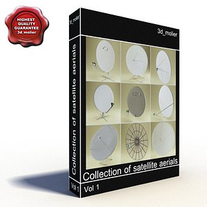 satellite aerials 3d model